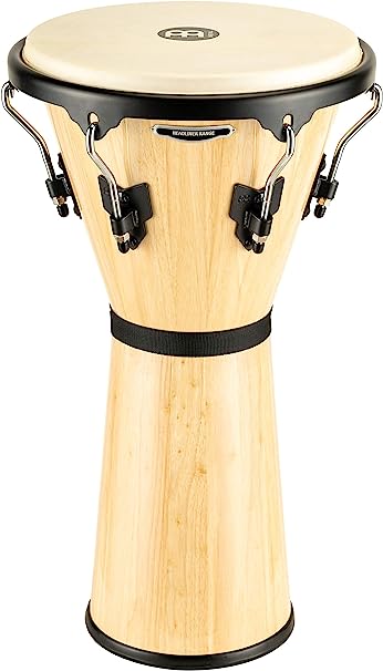 Meinl Percussion Headliner Djembe in Natural Finish, Hardwood-NOT Made in CHINA-12.5" Goat Skin Head, Mechanically Tuned, 2-Year Warranty (HDJ500NT)