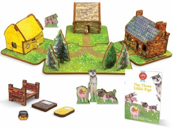 Storytime Toys, The Three Little Pigs Toy House and Storybook