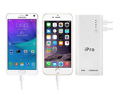 iPro iP40 13000mAh Portable Powerbank for Smartphones & Tablets13000 mAh