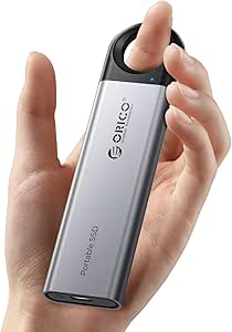 ORICO 512GB External SSD Up to 1050MB/s, Hanging Hole Design Portable Solid State Drive, USB C&A 2 in 1 Cable, Reliable Storage for Type-C Smartphone, Tablets, Laptops - C10