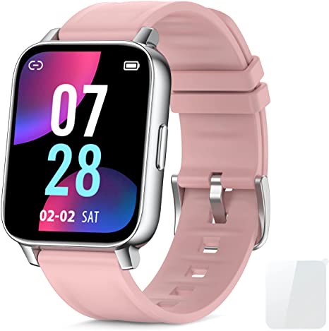 Smart Watch, Fitness Tracker with Heart Rate Monitor, Activity Tracker with 1.69" Full Touch Screen, Waterproof Pedometer Smartwatch with Sleep Monitor, Step Counter for Women