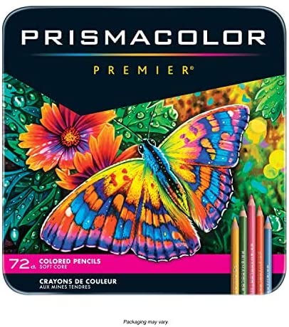 Prismacolor Premier Colored Pencils, Soft Core, 72 Pack