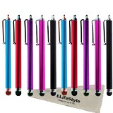 10 Pack of Pink Blue Purple Red Black Stylus Universal Touch Screen Capacitive Pen for Kindle Touch iPad 2 Iphone 44S