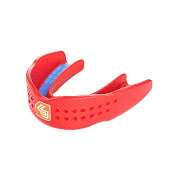 Shock Doctor 8820Y SuperFit All Sport Strapless Mouth Guard, Youth, Red