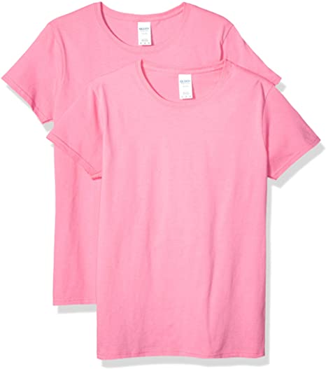 Gildan Women's Heavy Cotton Adult T-Shirt, 2-Pack