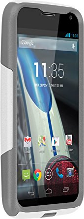 OtterBox Commuter Series Case for Motorola Moto X - Does NOT Fit 2nd Generation - Retail Packaging - White/Gray (Discontinued by Manufacturer)