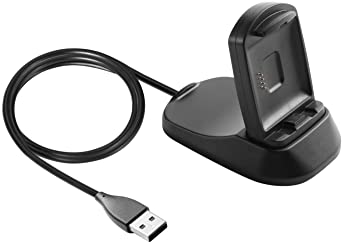 Insten Charger Docking Stand for Fitbit Blaze Replacement USB Charging Dock Station Cradle Adapter with 3.3 Feet Long Cable Compatible with Fitbit Blaze Smartwatch Wireless Fitness Tracker, Black