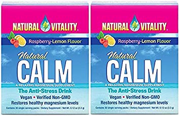 Natural Vitality Natural Calm Anti Stress Drink (Raspberry Lemon, 60 Packets)