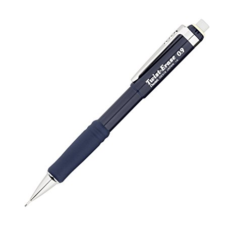 Pentel Automatic Pencil with Twist Eraser, 0.9 mm, Blue (PENQE519C)