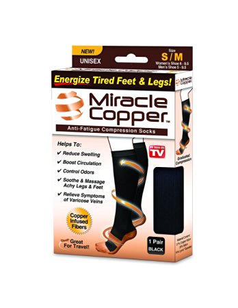 Miracle Copper Anti-Fatigue Compression Socks (Small/Medium)