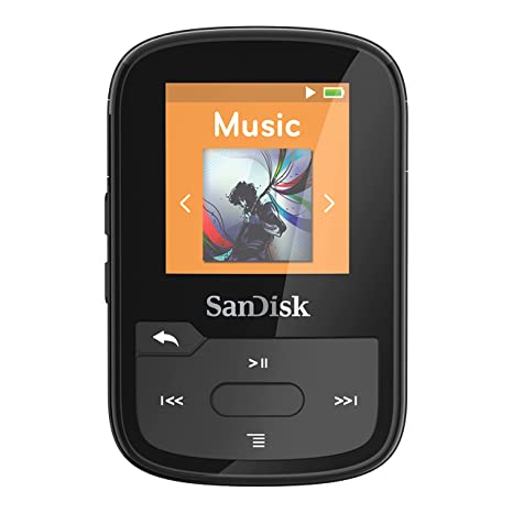 SanDisk SDMX28-016G-G46K Clip Sport Plus MP3 Player, 16GB (Black)