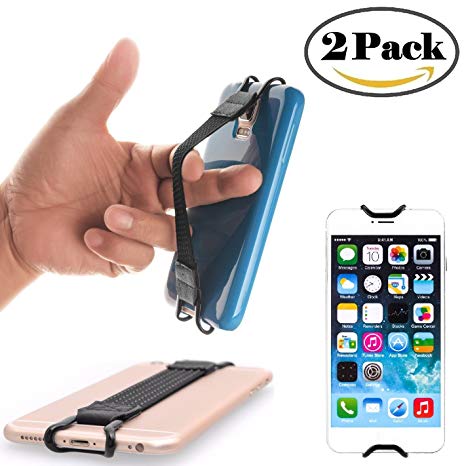 BlueBeach 2 Pack Anti-Slip Safety Strap Security Hand Grip Strap Holder for 5.2-7.5 inch Smartphones, iPhone, Samsung, Huawei, Nexus, Asus, HTC, Sony, LG, Xiaomi, Nokia etc
