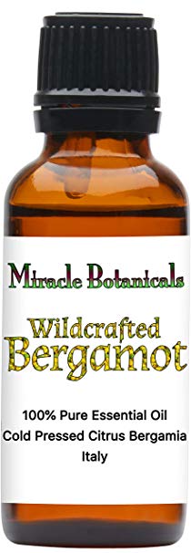 Miracle Botanicals Wildcrafted Bergamot Essential Oil - 100% Pure Citrus Bergamia - 10ml or 30ml Sizes - Therapeutic Grade - Italy 30ml/1oz.