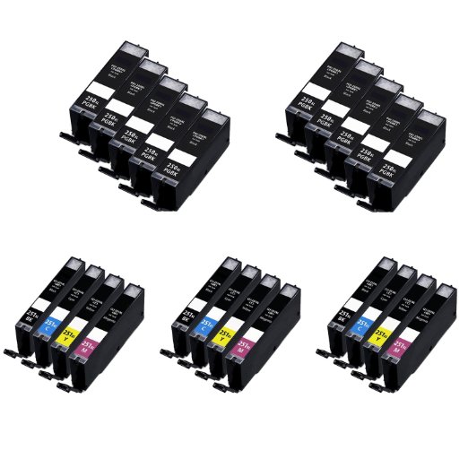 HI-VISION® 22 PK Compatible Canon PGI-250XL PGI 250 CLI-251XL CLI 251 High Yield Ink Cartridge Replacement 10xLg Black,3x(Black,Cyan,Yellow,Magenta) for PIXMA MG6320,MG5420,iP7220,MX922,MX722