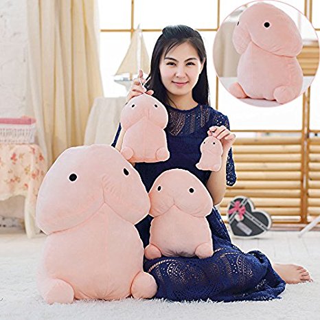 Lanlan Creative Plush Little Penis Pillows Stuffed Toys Plush Dolls Cartoon Girlfriend Funny Gift 50cm