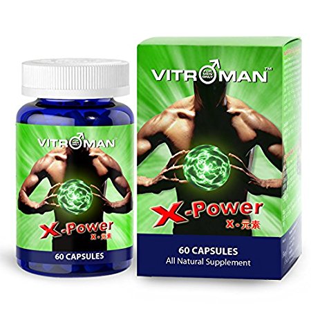 VITROMAN X-Power - Male Enhancement Supplement -Ultra Powerful Men's Sexual Enhancing Pills -Fast Acting and Natural Safe Alternative to Prescriptions -Improve Performance Size Energy Stamina & Libido