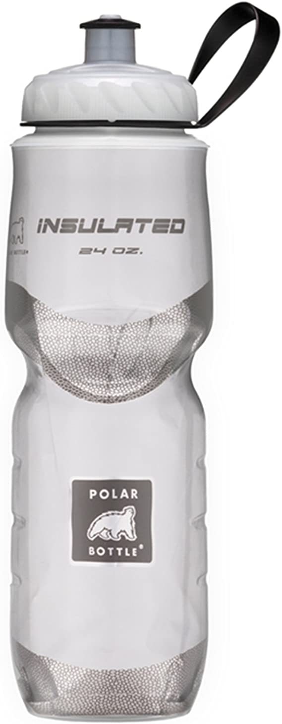 Polar Bottle Insulated Water Bottle, 24-Ounce, White