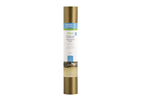 Cricut Premium Vinyl - Permanent, 12” x 48” Adhesive Decal Roll - Brushed Copper