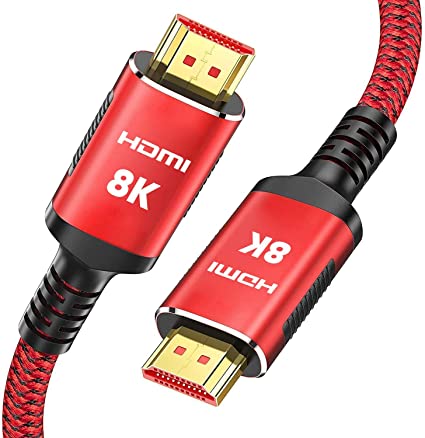 8K HDMI Cable 35ft, Snowkids High Speed HDMI Cable 48Gbps Support 2.1 eARC Dolby Vision HDR10 HDCP 2.2&2.3, Ethernet, Video, PC, UHD TV, PS4/PS5, Blu-ray