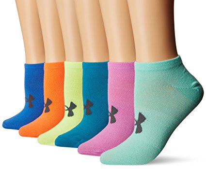 Under Armour Women's Essential No Show Liner Socks (6 Pairs)