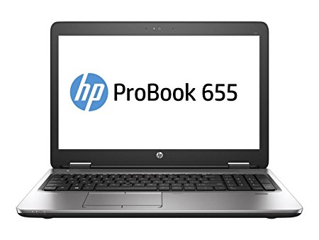 HP ProBook 655 Laptop, AMD Pro A8-8600B 1.6GHz, 1.6 GHz, 500 GB, AMD R6, Windows 10 64-Bit, Black/Silver, 15.6 (Certified Refurbished)