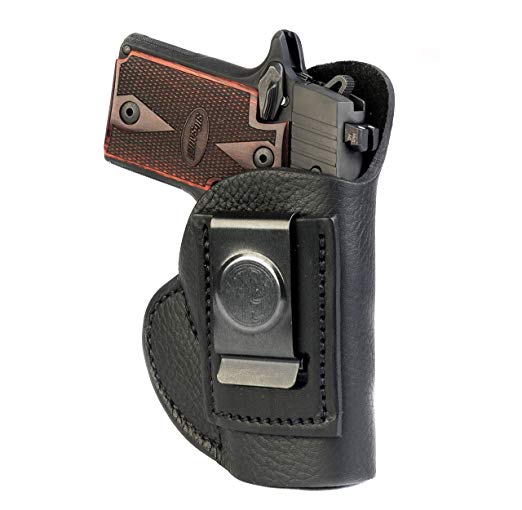 1791 GunLeather SIG P238 & P938 Premium Leather IWB CCW Holster - Super Soft & Comfortable Right Handed Leather Gun Holster - Fits Sig Sauer P238, Sig Sauer P938