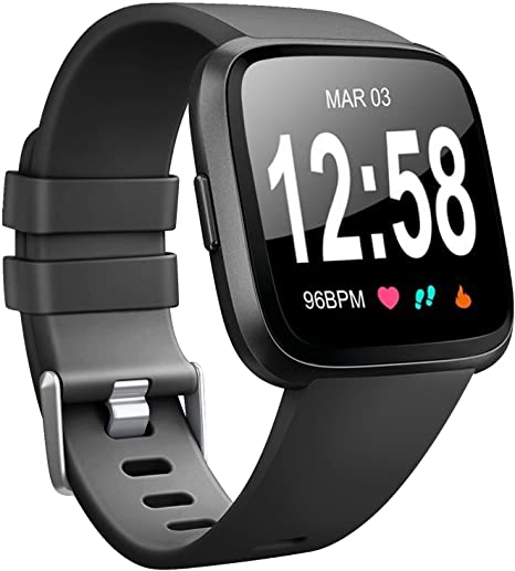 Vancle Bands Compatible for Fitbit Versa/Versa 2 / Versa Lite/Versa SE, Classic Soft Sport Band Strap for Fitbit Versa Smart Watch Women Men Small Large