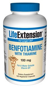 Life Extension - Benfotiamine With Thiamine - 100 Mg - 120 Caps (Pack of 2)