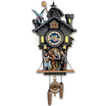 Wizard of Oz Wicked Witch Cuckoo Clock With Lights, Sound, Motion by The Bradford Exchange