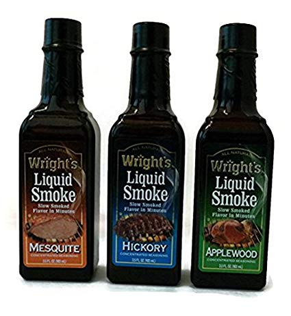 Wright's Liquid Smoke Applewood,Hickory & Mesquite (3 Pack) 3.5 oz