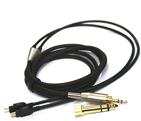 Replacement Audio Upgrade Cable for Sennheiser HD650, HD600, HD580, HD58X, HD660S, Massdrop HD6XX Headphones 1.2meters/4feet