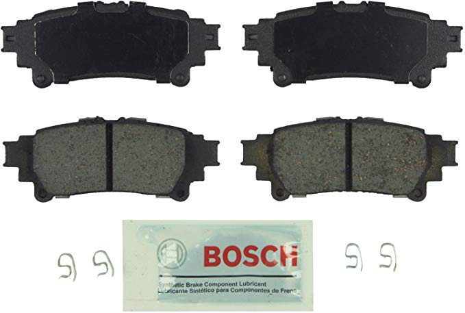 Bosch BE1391 Blue Disc Brake Pad Set for Select Lexus GS350, GS450h, IS250, IS350, RC350, RX350, RX450h; Toyota Highlander, Prius V, Sienna - REAR