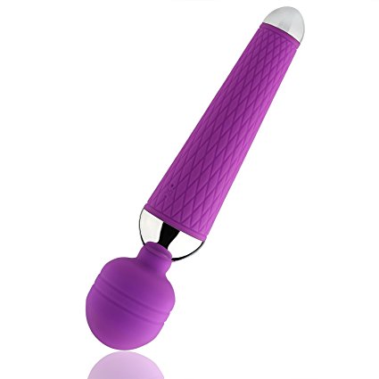 AV Wand Massager, CRDC Life Bendable Clitoris Vibrator Powerful Muscle Stimulator 10 Multi-Speed Frequency 400mA USB Rechargeable Waterproof Vibration for Women Sex Toy Health Care