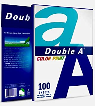 Double A - A4 Premium Printer Paper - Assorted Qty & Color (100 Sheets - 24 lb)