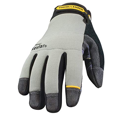 Youngstown Glove 05-3080-70-XXXL General Utility lined with KEVLAR Glove XXX-Large, Gray