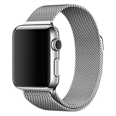 Apple Watch Band - Magnet Closure, 38mm Milanese Loop Stainless Steel Bracelet Strap, Replacement Wrist Band for iWatch (Silver)