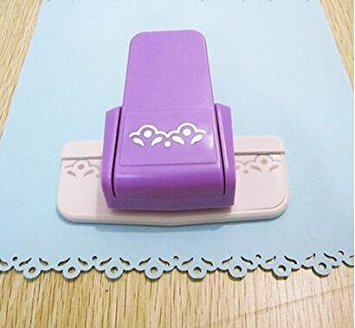 Fascola 1 pcs New fancy border punch S flower design embossing Punch scrapbooking handmade edge device DIY paper cutter Handmade Craft gift (Style 1)