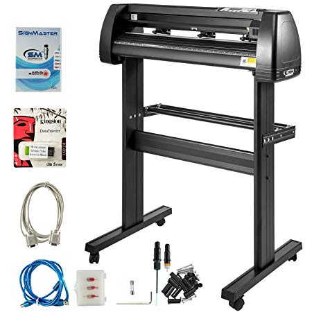 VEVOR Vinyl Cutter 28 Inch Plotter Machine 720mm Paper Feed Vinyl Cutter Plotter Signmaster Software Sign Making Machine with Stand (28Inch Style 2)