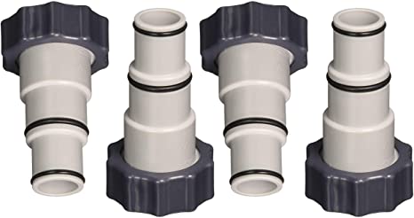 Intex Replacement Hose Adapter A w/Collar for Threaded Connection Pumps (2 Pairs) - 4 Pieces