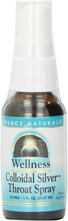 Source Naturals Wellness Colloidal Silver 30 ppm Throat Spray - 1 Fluid oz