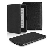 MoKo Kindle Paperwhite Case Premium Thinnest and Lightest Leather Cover with Auto Wake  Sleep for Amazon All-New Kindle Paperwhite Fits All 2012 2013 and 2015 Versions BLACK