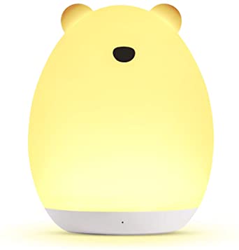 Kids Night Light, Miroco Baby Night Light with Color Changing Mode & Dimming Function, USB Rechargeable Toy-Grade Nursery Lamp with Touch Control & 1 Hour Timer, 100 Hours Runtime