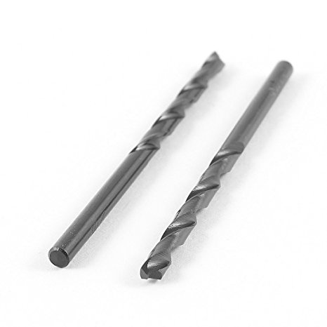 2 Pcs 3.0mm Shank Split Point Tip HSS High Speed Steel Twist Drill Bit