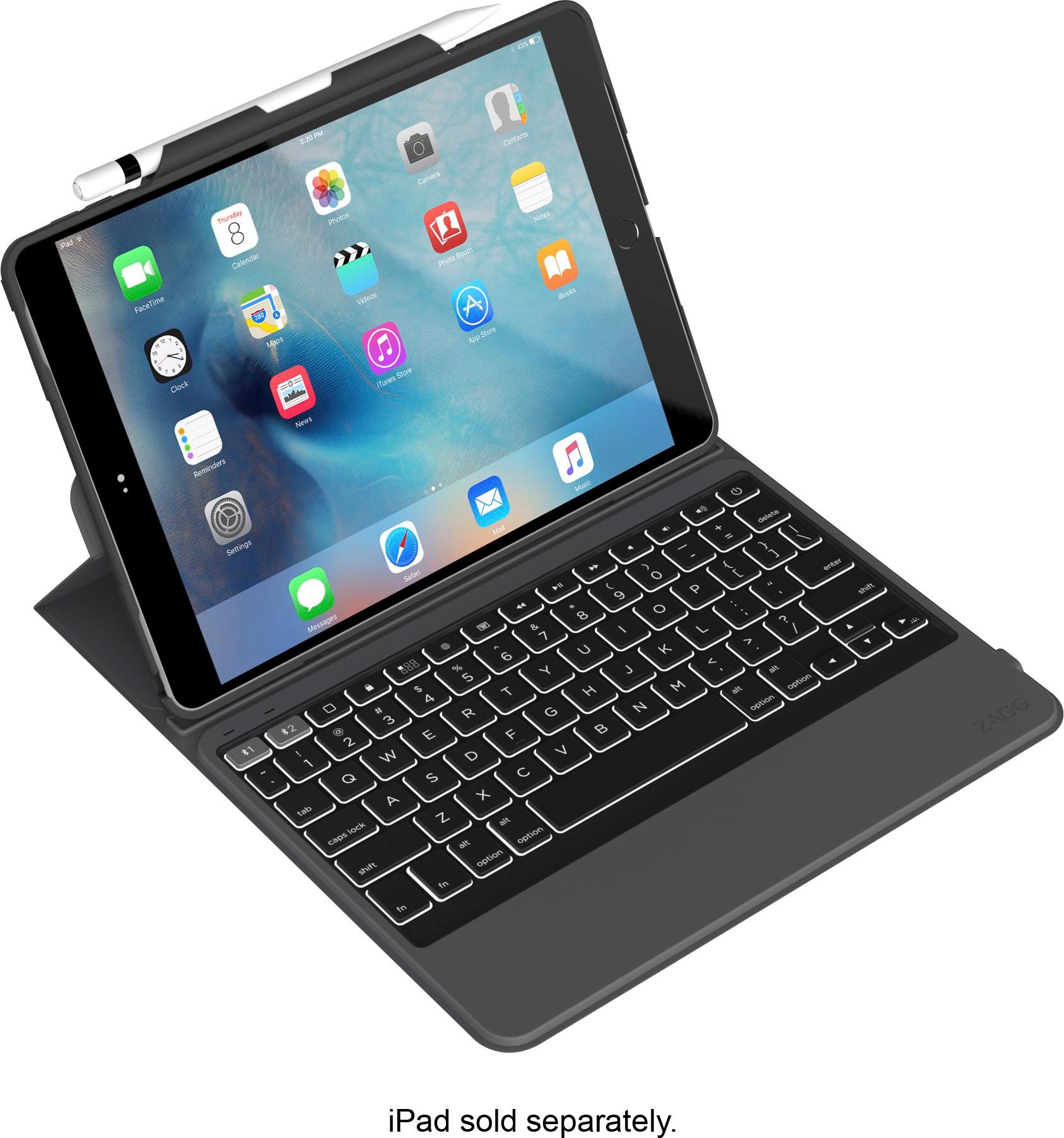 ZAGG - Rugged Messenger Book for Apple® 10.5" iPad® Pro and iPad® Air - Black