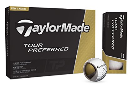 TaylorMade 2016 Tour Preferred Golf Balls #1-#4 12-Ball Pack