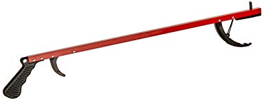 Sammons Preston Reacher, Lightweight Red 26" Long Handled Extension Grabber Tool, 6 oz. Handy Picker Up Tool and Reaching Claw, Aluminum Trash Pickup Aid & Garden Nabber, Reaching Assist Tool