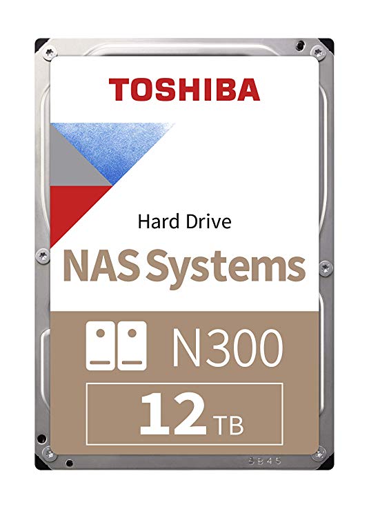 Toshiba N300 12TB NAS 3.5” SATA HDD 'Bulk' (HDWG21CUZSVA)