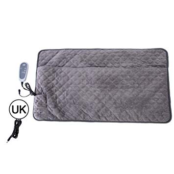 Electric Heating Therapy Pad 28W Double Blanket Can be Timed - Suitable for Warm Body Warm Foot Warm Waist Warm Knee-90x50cm British Standard 110-240v 25-60 °C