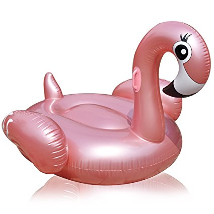 BEST DEAL !!! Giant Inflatable Flamingo Pool Floats Rose Gold Flamingo Float Ride-on Toys for Adults