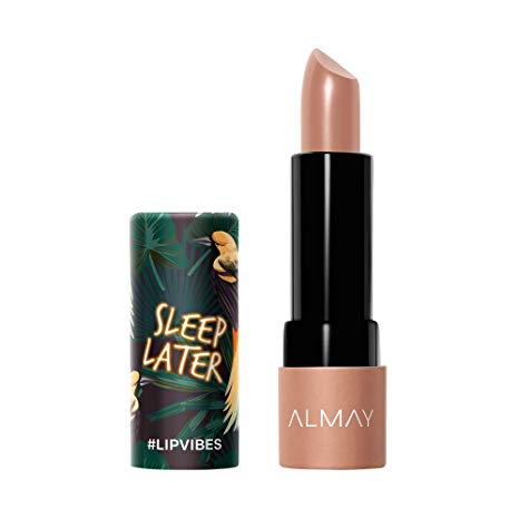 Almay Lip Vibes, Sleep Later, 0.14 Ounce, cream lipstick